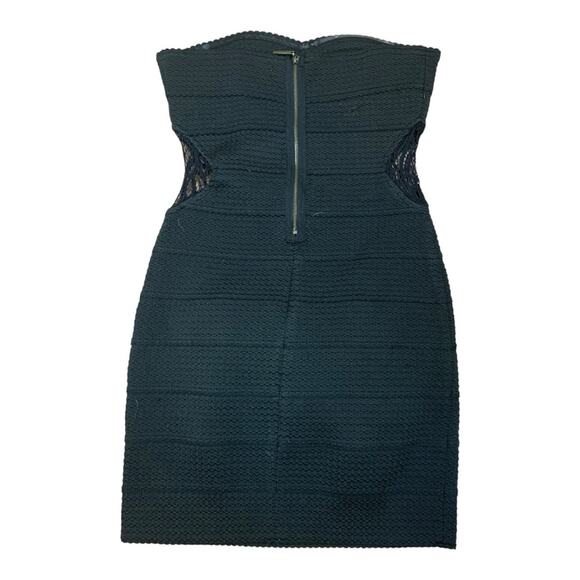 Dainty Hooligan women's medium black lace cutout bandaid body con dress goth pun - Picture 4 of 10